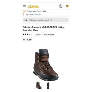 Cabela’s Rimrock hiking boots